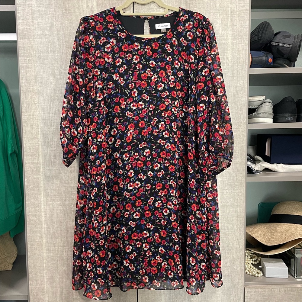 Calvin Klein Floral Dress Size 14